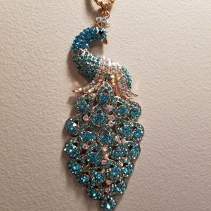 Peacock necklace by Betsey Johnson